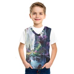 Fantastic World Fantasy Painting Kids  Basketball Tank Top by Ket1n9