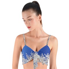 Crown-aesthetic-branches-hoarfrost- Woven Tie Front Bralet by Ket1n9