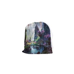 Fantastic World Fantasy Painting Drawstring Pouch (xs) by Ket1n9