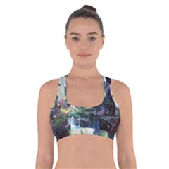 Fantastic World Fantasy Painting Cross Back Sports Bra by Ket1n9