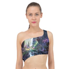 Fantastic World Fantasy Painting Spliced Up Bikini Top  by Ket1n9