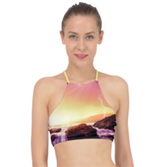 California-sea-ocean-pacific Halter Bikini Top by Ket1n9