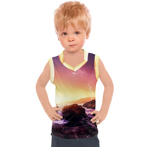 California-sea-ocean-pacific Kids  Sport Tank Top by Ket1n9