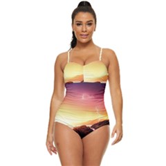 California-sea-ocean-pacific Retro Full Coverage Swimsuit by Ket1n9