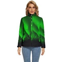 Aurora-borealis-northern-lights- Women s Puffer Bubble Jacket Coat by Ket1n9