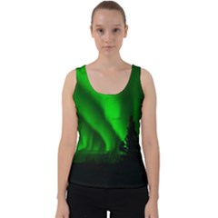 Aurora-borealis-northern-lights- Velvet Tank Top by Ket1n9