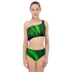 Aurora-borealis-northern-lights- Spliced Up Two Piece Swimsuit by Ket1n9