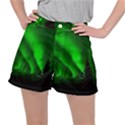 Aurora-borealis-northern-lights- Women s Ripstop Shorts View1