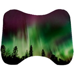 Aurora-borealis-northern-lights Head Support Cushion by Ket1n9