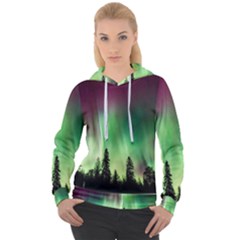 Aurora-borealis-northern-lights Women s Overhead Hoodie by Ket1n9