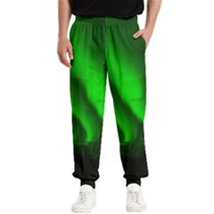 Aurora-borealis-northern-lights- Men s Elastic Waist Pants by Ket1n9