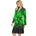 Aurora-borealis-northern-lights- Long Sleeve Velvet Robe View2