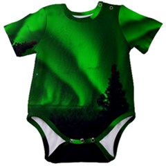 Aurora-borealis-northern-lights- Baby Short Sleeve Bodysuit