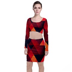 Abstract Triangle Wallpaper Top And Skirt Sets by Ket1n9