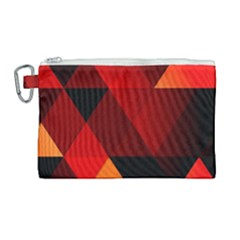 Abstract Triangle Wallpaper Canvas Cosmetic Bag (large) by Ket1n9