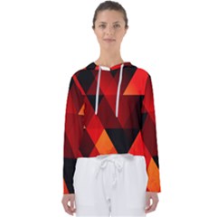 Abstract Triangle Wallpaper Women s Slouchy Sweat by Ket1n9