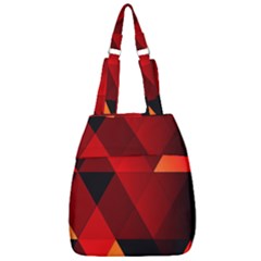 Abstract Triangle Wallpaper Center Zip Backpack by Ket1n9