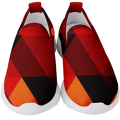 Abstract Triangle Wallpaper Kids  Slip On Sneakers by Ket1n9