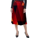 Abstract Triangle Wallpaper Classic Velour Midi Skirt  View1