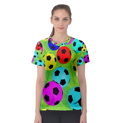 Balls Colors Women s Sport Mesh T-shirt by Ket1n9