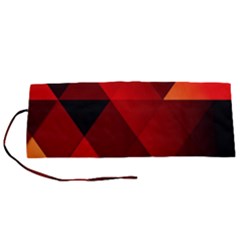 Abstract Triangle Wallpaper Roll Up Canvas Pencil Holder (s) by Ket1n9