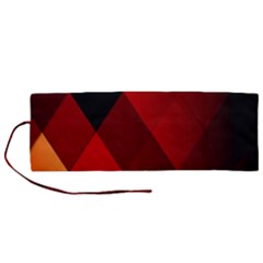 Abstract Triangle Wallpaper Roll Up Canvas Pencil Holder (m) by Ket1n9