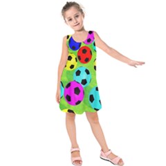 Balls Colors Kids  Sleeveless Dress by Ket1n9