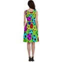 Balls Colors Sleeveless V-Neck Skater Dress with Pockets View4