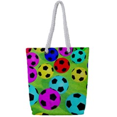 Balls Colors Full Print Rope Handle Tote (small) by Ket1n9