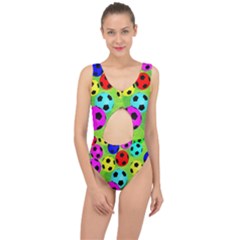 Balls Colors Center Cut Out Swimsuit by Ket1n9