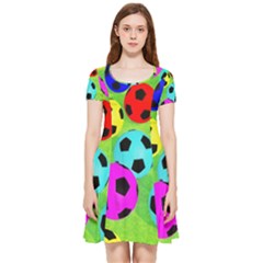 Balls Colors Inside Out Cap Sleeve Dress by Ket1n9