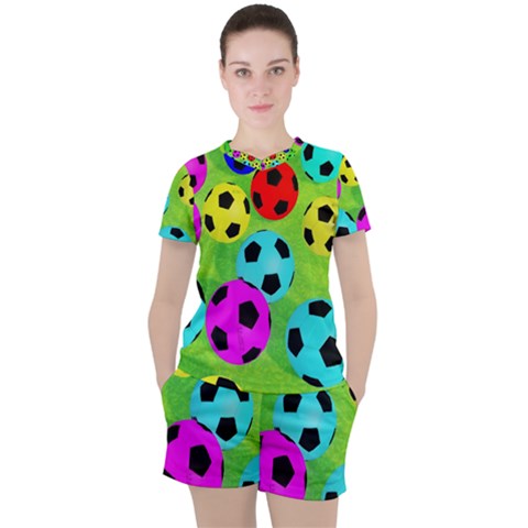 Balls Colors Women s T-shirt And Shorts Set by Ket1n9