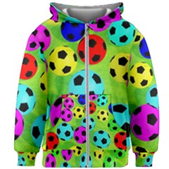 Balls Colors Kids  Zipper Hoodie Without Drawstring by Ket1n9