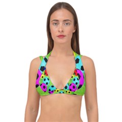 Balls Colors Double Strap Halter Bikini Top by Ket1n9