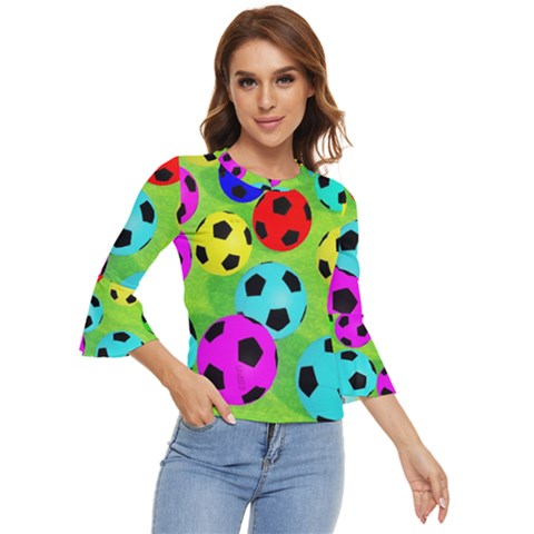 Balls Colors Bell Sleeve Top by Ket1n9