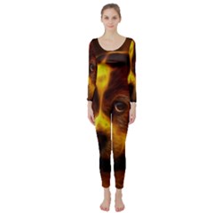 Cute 3d Dog Long Sleeve Catsuit by Ket1n9