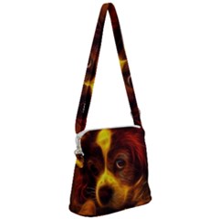 Cute 3d Dog Zipper Messenger Bag