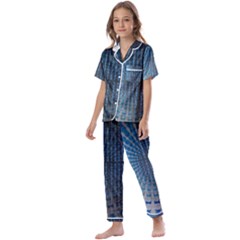 Data-computer-internet-online Kids  Satin Short Sleeve Pajamas Set by Ket1n9