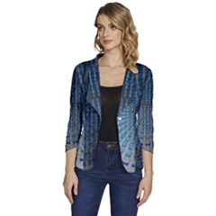 Data-computer-internet-online Women s One-button 3/4 Sleeve Short Jacket by Ket1n9