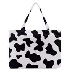 Animal-print-black-and-white-black Zipper Medium Tote Bag by Ket1n9