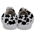 Animal-print-black-and-white-black Kids  Low Top Canvas Sneakers View4