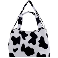 Animal-print-black-and-white-black Double Compartment Shoulder Bag by Ket1n9