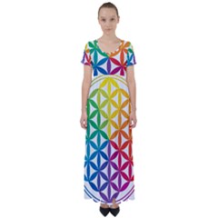 Heart Energy Medicine High Waist Short Sleeve Maxi Dress by Ket1n9