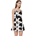 Animal-print-black-and-white-black Short Frill Dress View3