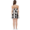 Animal-print-black-and-white-black Short Frill Dress View4