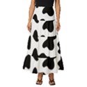 Animal-print-black-and-white-black Tiered Ruffle Maxi Skirt View1