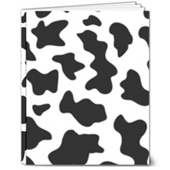 Animal-print-black-and-white-black 8  X 10  Softcover Notebook by Ket1n9