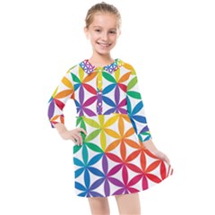 Heart Energy Medicine Kids  Quarter Sleeve Shirt Dress by Ket1n9