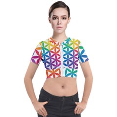 Heart Energy Medicine Short Sleeve Cropped Jacket by Ket1n9