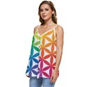 Heart Energy Medicine Casual Spaghetti Strap Chiffon Top View2